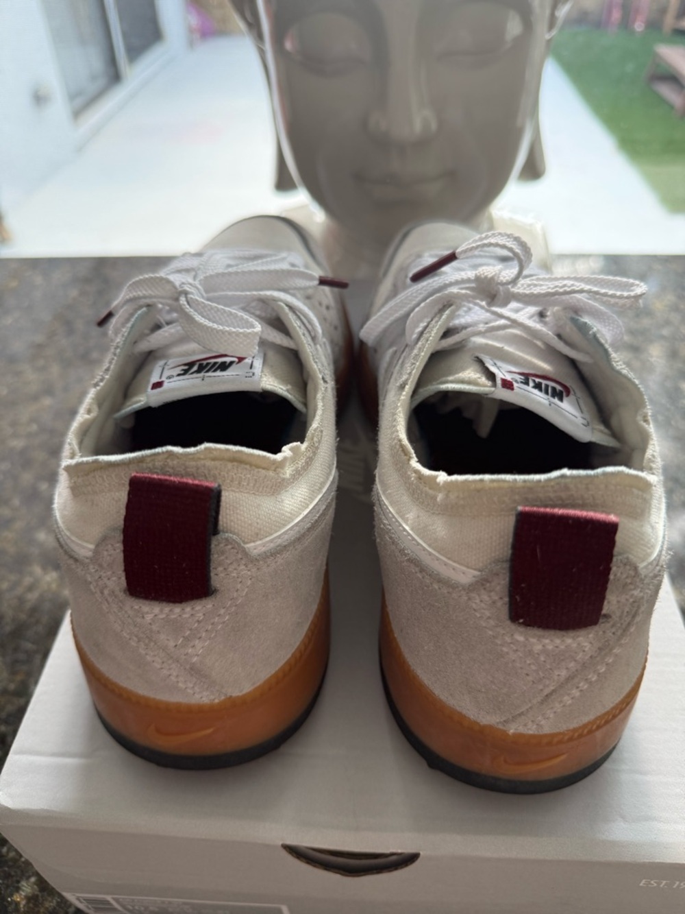 Nike C1TY Vast Grey Gum White Gray Lace Up Suede Low Top Sneakers - Picture 5 of 6